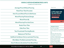 Tablet Screenshot of cherishedmemories.info